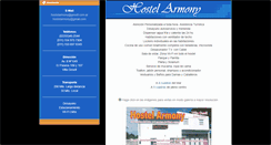 Desktop Screenshot of hostelarmony.com.ar